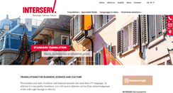 Desktop Screenshot of interserv.ch
